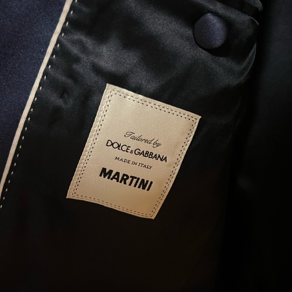 Dolce & Gabbana Men's Black and Gold Blazer